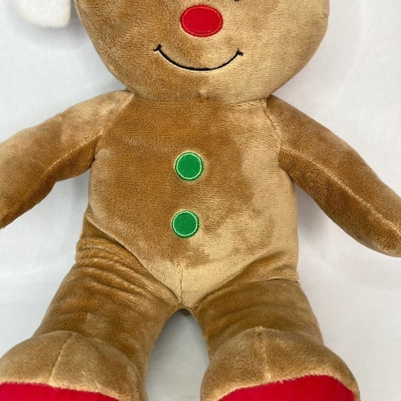 BUILD a Bear Gingerbread Boy 16" Plush 2017 Christmas Holiday Stuffed Animal - Picture 3 of 13